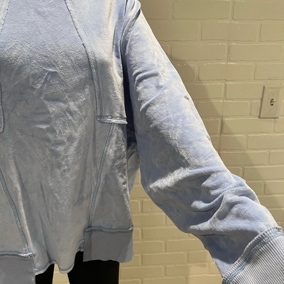 Free People “FP Movement” Strive On Solid Velour Sweatshirt Pullover - Picture 3 of 9